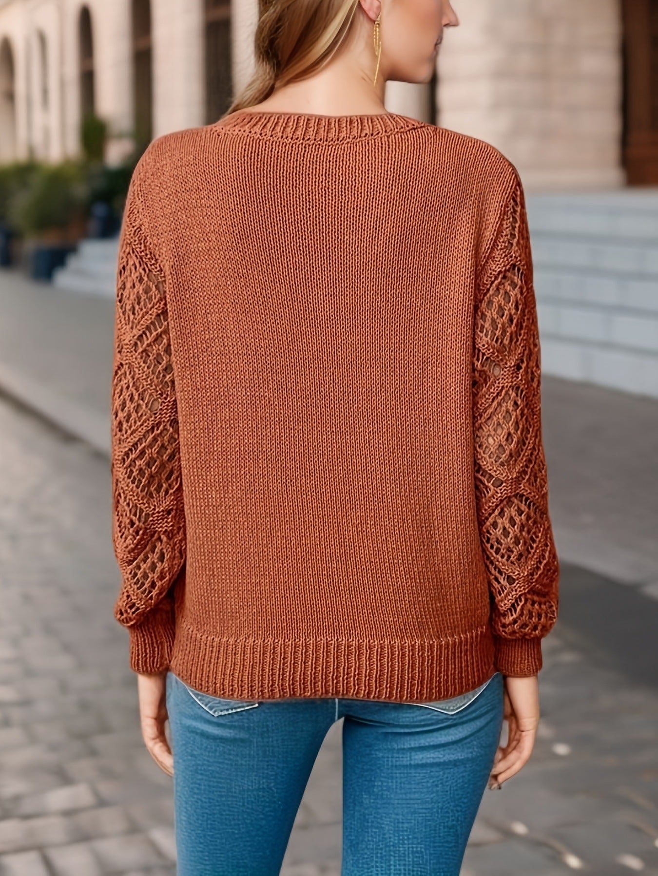 Hollow Knitted Sweater