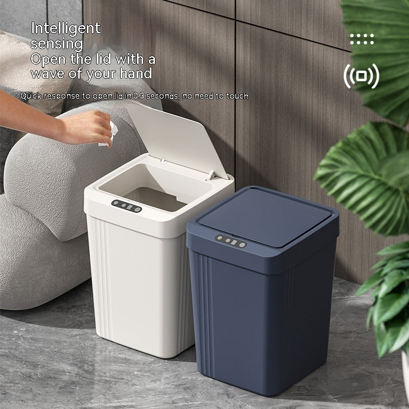 Automatic Smart Induction Trash Can With Lid