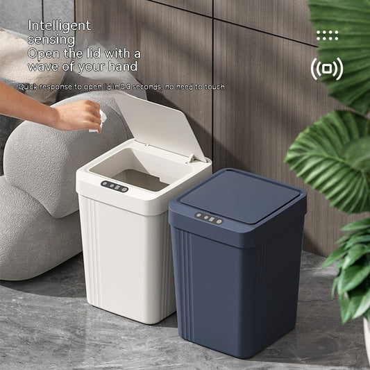 Automatic Smart Induction Trash Can With Lid